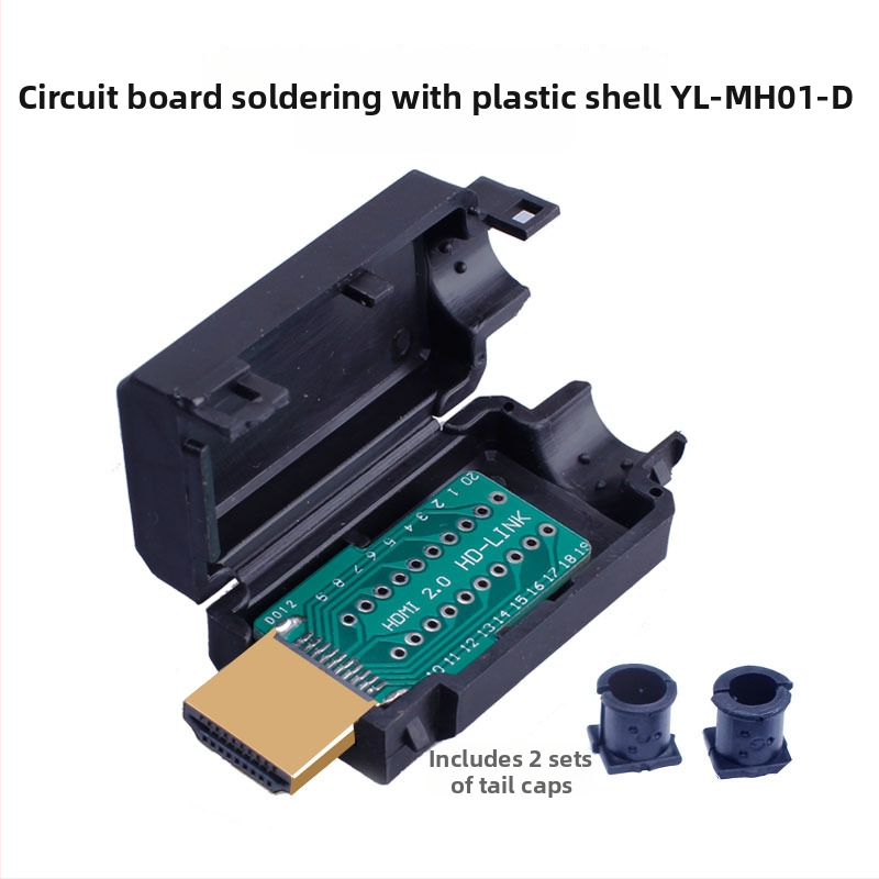 Bezpájkovaný HDMI zástrčkový modul s rozvodnou skrinkou, High-Definition Line Connector 2.0 edícia