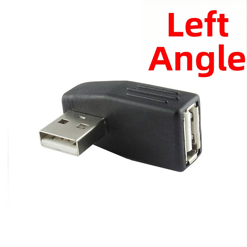 Adaptér USB 2.0 A-samec na A-samica, pravouhlé predĺženie o 90 stupňov