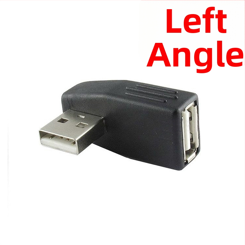 Adaptér USB 2.0 A-samec na A-samica, pravouhlé predĺženie o 90 stupňov