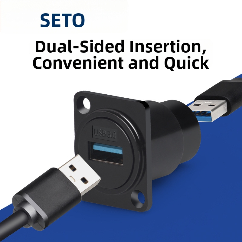 Shengtuo D-type 2.03.0 modulová zásuvka USB inštalácia dát dvojpriechodová dokovacia stanica 86 panelový rozhranie skrinky