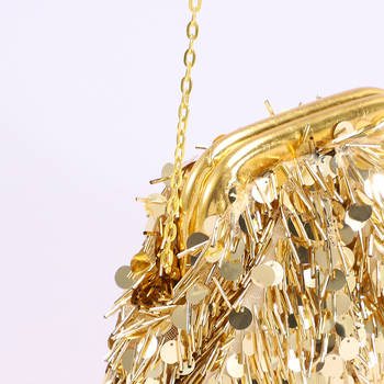 Διεθνές στυλ PVC στρας τσαντάκι χειρός και clutch, με εφέ τσαλακώματος για βραδινές εμφανίσεις και πάρτι