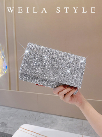 Clutch με διαμάντια σε cheongsam στυλ για γυναίκες – βραδινή φάκελος τσάντα, αξεσουάρ για επίσημο φόρεμα