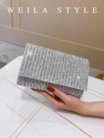 Clutch με διαμάντια σε cheongsam στυλ για γυναίκες – βραδινή φάκελος τσάντα, αξεσουάρ για επίσημο φόρεμα
