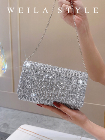 Clutch με διαμάντια σε cheongsam στυλ για γυναίκες – βραδινή φάκελος τσάντα, αξεσουάρ για επίσημο φόρεμα