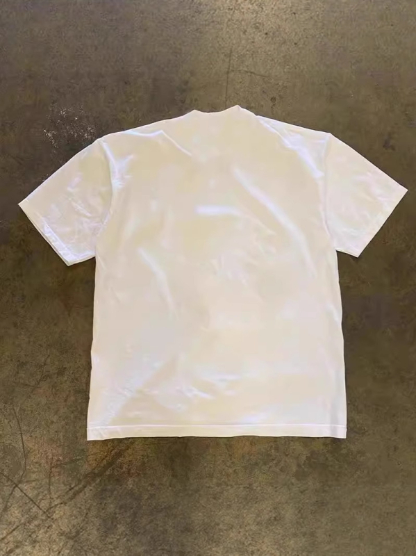 Ανδρικό oversized T-shirt σε αμερικάνικο στυλ με εκτύπωση με μεγάλα γράμματα, 250 g βαμβάκι, κοντό μανίκι