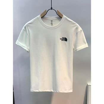 Ανδρικό κοντομάνικο T‑shirt από 100% βαμβάκι, στρογγυλό λαιμό, ελαφριά πολυτέλεια, καλοκαιρινό εκτυπωμένο σχέδιο