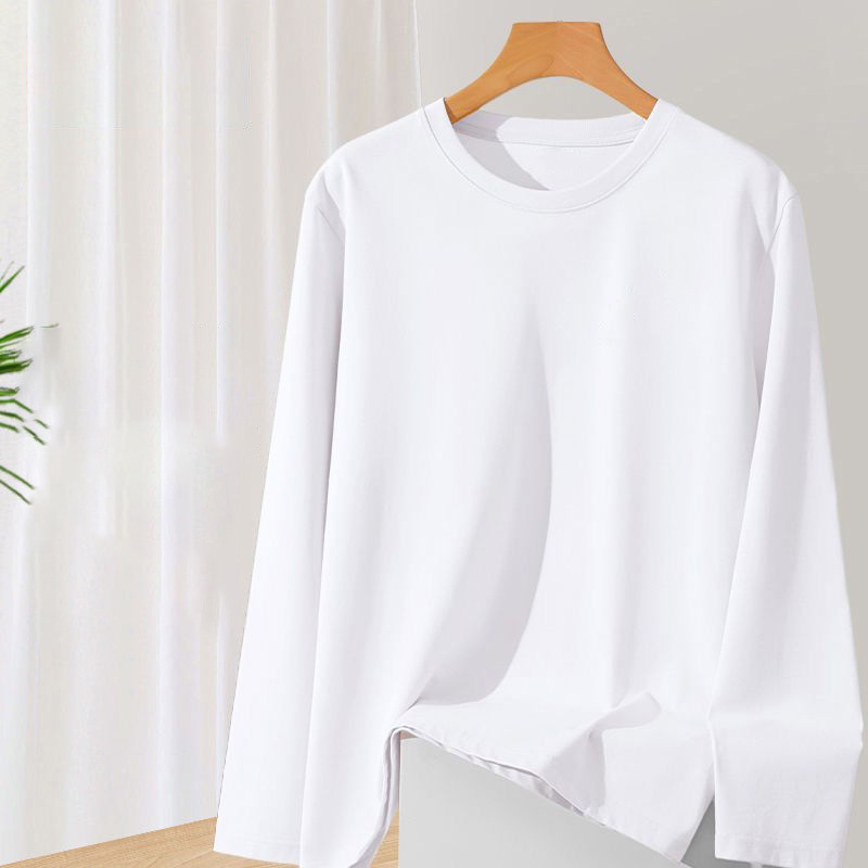 Ανδρικό μακρυμάνικο T‑shirt με ελαστικό βασικό ύφασμα, στρογγυλή λαιμόκοψη, άνοιξη–φθινόπωρο 2024