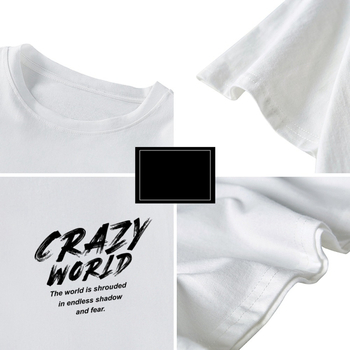 Ανδρικό μακρυμάνικο T‑shirt, στυλ Χονγκ Κονγκ, χαλαρή γραμμή, στρογγυλός λαιμός, εκτύπωση, καθημερινό τοπ φθινόπωρο-άνοιξη