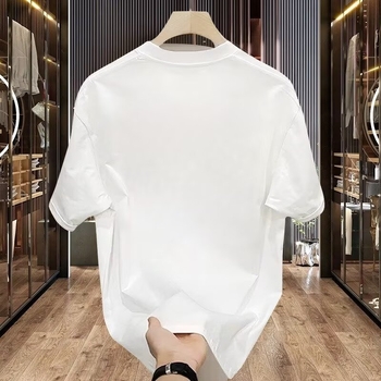 Ανδρικό κοντομάνικο T‑shirt με εκτύπωση από βαμβάκι εξαιρετικής ποιότητας, 2025 καλοκαίρι μόδα