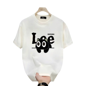 Ανδρικό κοντομάνικο T‑shirt με εκτύπωση από βαμβάκι εξαιρετικής ποιότητας, 2025 καλοκαίρι μόδα