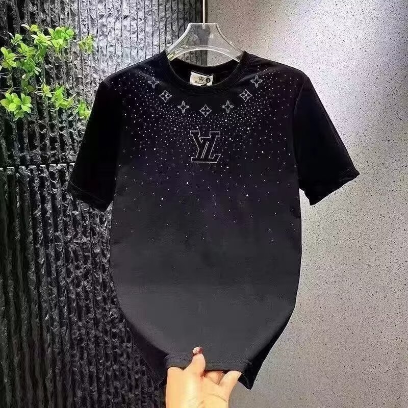 Ανδρικό κοντομάνικο T-shirt με μοτίβο αστέρα, premium streetwear, εξειδικευμένος σχεδιασμός