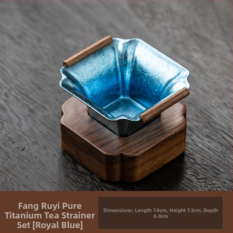 Čistý titánový čajový filter s ultrajemnou sieťkou a dizajnom s tisícimi otvormi pre férovú šálku kávy