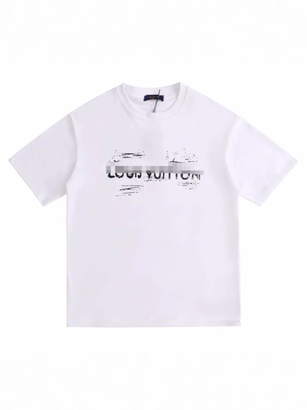 Unisex βαμβακερή T-shirt με εκτύπωση γκράφιτι, χαλαρή γραμμή, κοντά μανίκια, καλοκαίρι