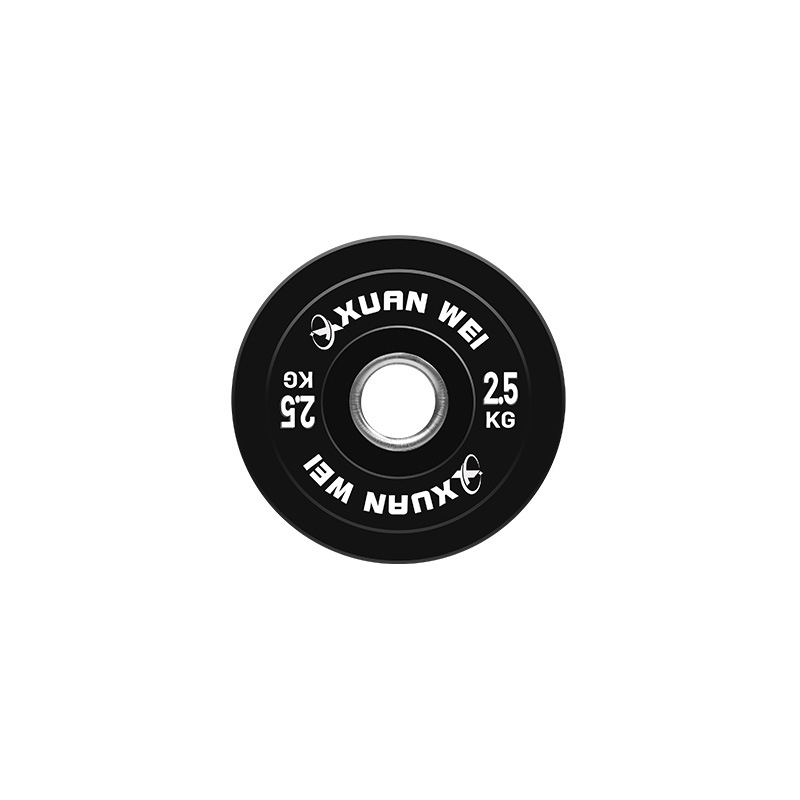 Λαστιχένιοι δίσκοι για μπάρα, 2,5–25 kg, 51 mm εσωτερική διάμετρος, αντιολισθητικοί
