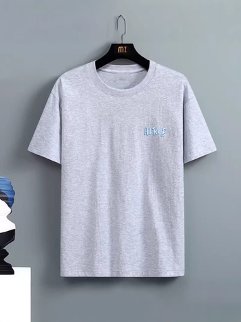 Unisex T-shirt με κοντό μανίκι, εκτύπωση γραμμάτων, άνετη εφαρμογή, καλοκαιρινό πολυεστέρα