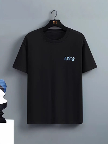 Unisex T-shirt με κοντό μανίκι, εκτύπωση γραμμάτων, άνετη εφαρμογή, καλοκαιρινό πολυεστέρα