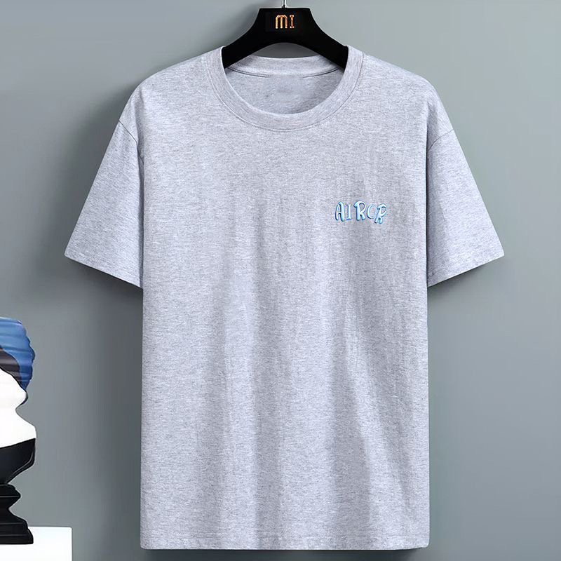 Unisex T-shirt με κοντό μανίκι, εκτύπωση γραμμάτων, άνετη εφαρμογή, καλοκαιρινό πολυεστέρα