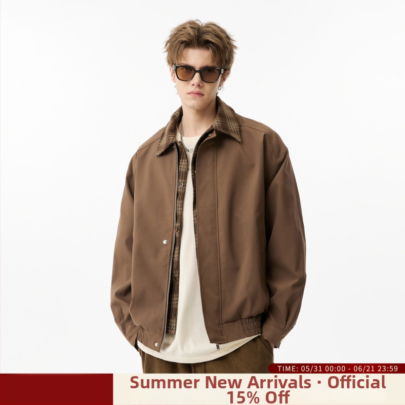 Pánska letecká bunda v americkom štýle, jarno-jesenné vrchné oblečenie, stojačik, voľná, všestranná bejzbalová bunda