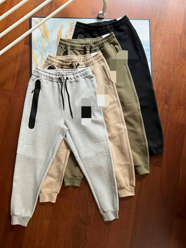 Ανδρικά jogger παντελόνια με πλευρικό φερμουάρ και γάντζο, καθημερινά αθλητικά παντελόνια