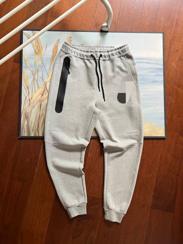 Ανδρικά jogger παντελόνια με πλευρικό φερμουάρ και γάντζο, καθημερινά αθλητικά παντελόνια