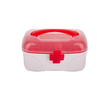 Cutie pentru medicamente pentru uz casnic, organizator cu trei compartimente, cutie medicală mare