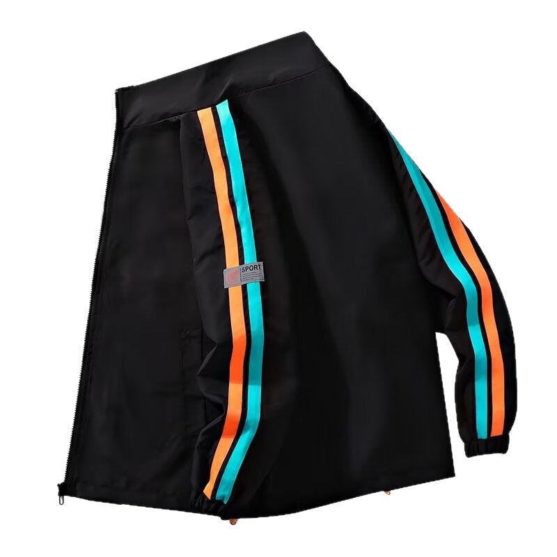 Ανοιξιάτικο-φθινοπωρινό ελαφρύ μπουφάν σε στυλ Χονγκ Κονγκ, φαρδιά γραμμή, απλό και ευέλικτο για άνδρες