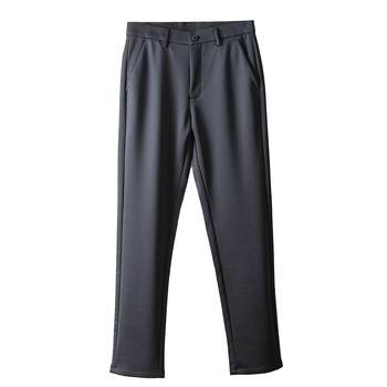 Ανδρικά παντελόνια χειμωνιάτικα για business casual με μεταξωτή υφή από mulberry silk για απαλό πέσιμο, παχύτερο ελαστικό, ίσια γραμμή