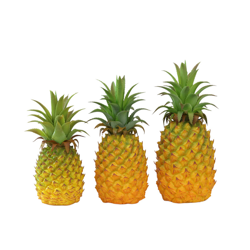 Model realist de ananas din fructe artificiale pentru decorarea mobilierului și recuzita foto, ideal pentru vitrinele magazinelor de fructe