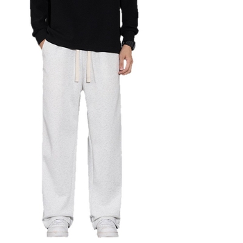 Ανδρικά παντελόνια φαρδιάς γραμμής με drape, casual, μοντέλο 2025, άνοιξη–φθινόπωρο, στυλ αμερικανικού high street, χαλαρή ίσια εφαρμογή