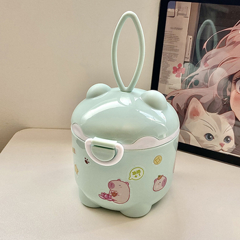 Cutie portabilă pentru lapte praf de bebeluți, sigilată și rezistentă la umezeală, recipient de depozitare cu compartimente pentru alimentele complementare