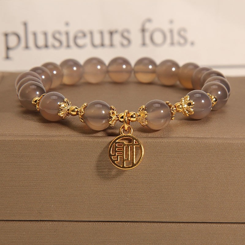 Unisex βραχιόλι από Hetian Jade σε καπνιστό μωβ, αρχαιοελληνικού στυλ, κλείσιμο ασφαλείας με RUYI κούμπωμα – δώρο για εκείνη