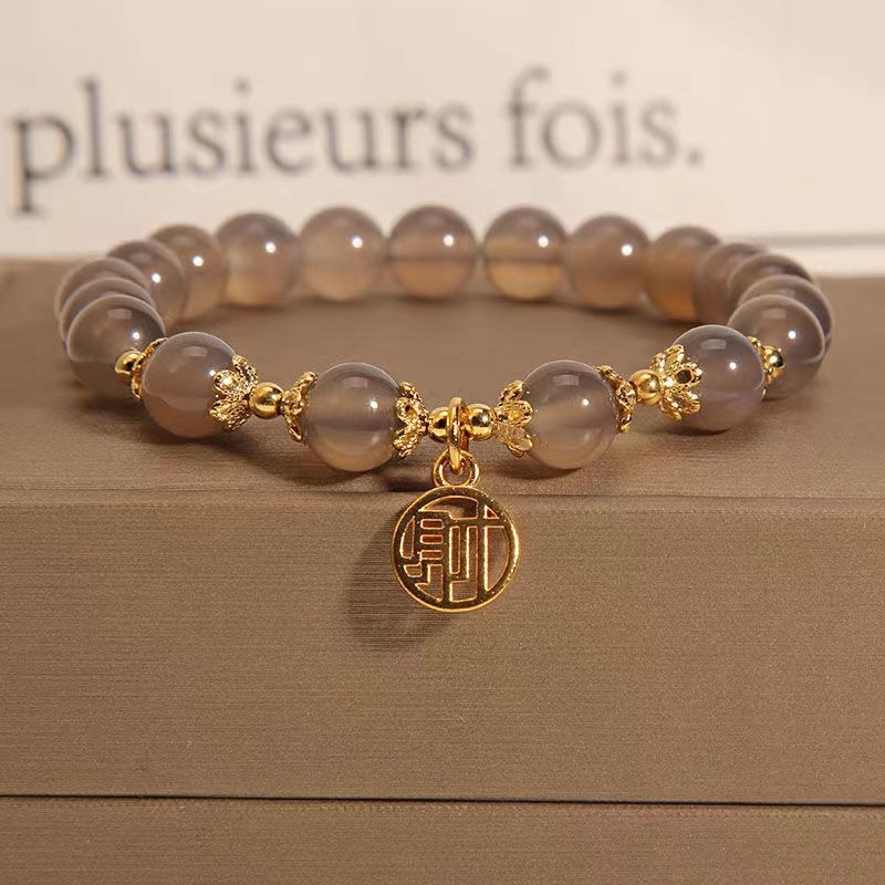 Unisex βραχιόλι από Hetian Jade σε καπνιστό μωβ, αρχαιοελληνικού στυλ, κλείσιμο ασφαλείας με RUYI κούμπωμα – δώρο για εκείνη