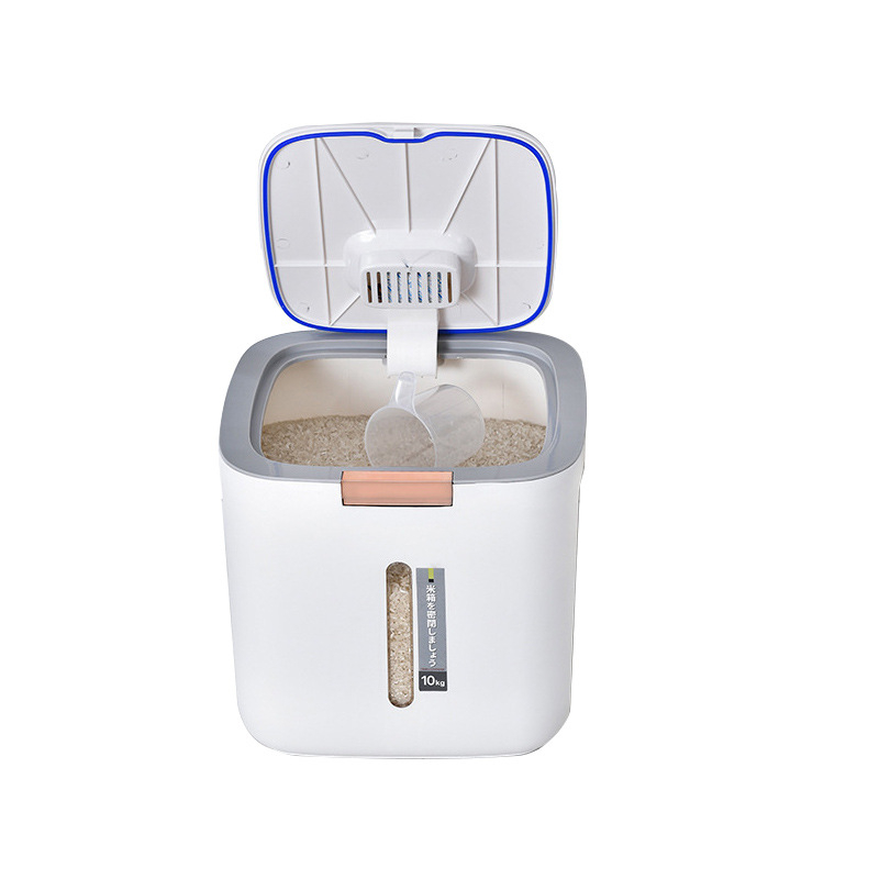 Recipient etanș pentru orez, rezistent la insecte, cu design gros, pentru bucătărie, pentru orez și făină