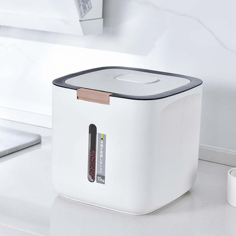Recipient etanș pentru orez, rezistent la insecte, cu design gros, pentru bucătărie, pentru orez și făină