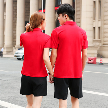 Set polo cu tricou polo cu mânecă scurtă și șorturi pentru badminton, unisex, pentru cupluri