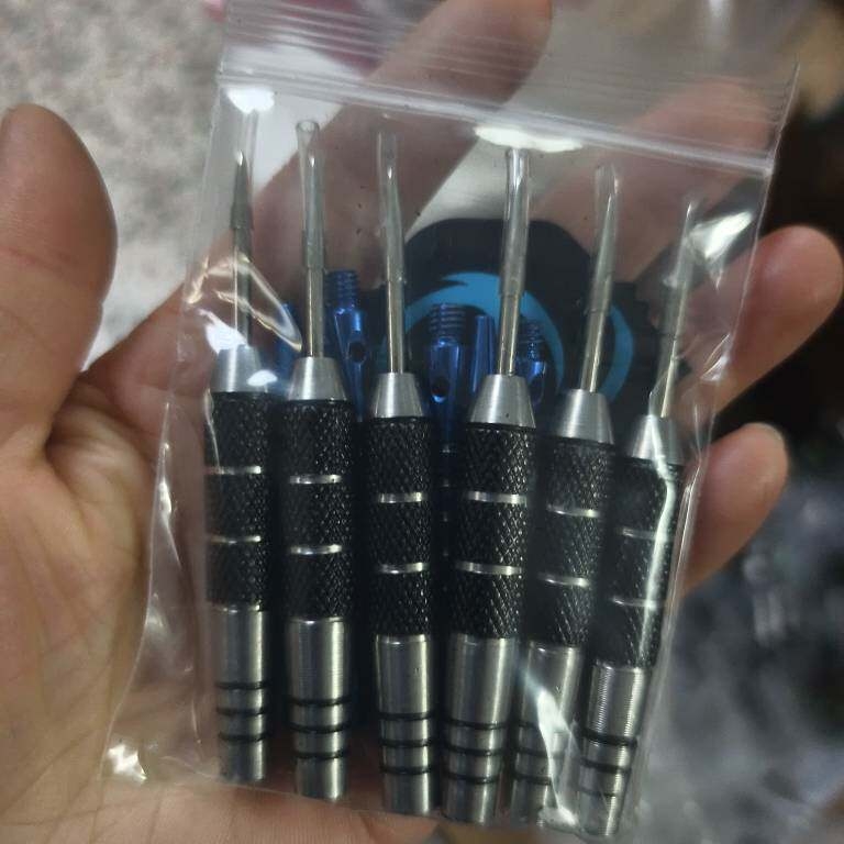 22 g-os alumíniumötvözet dart nyárs készlet, ütésálló fém dart tűkészlet, univerzális tűk pin-típusú dart táblához, 6 darab