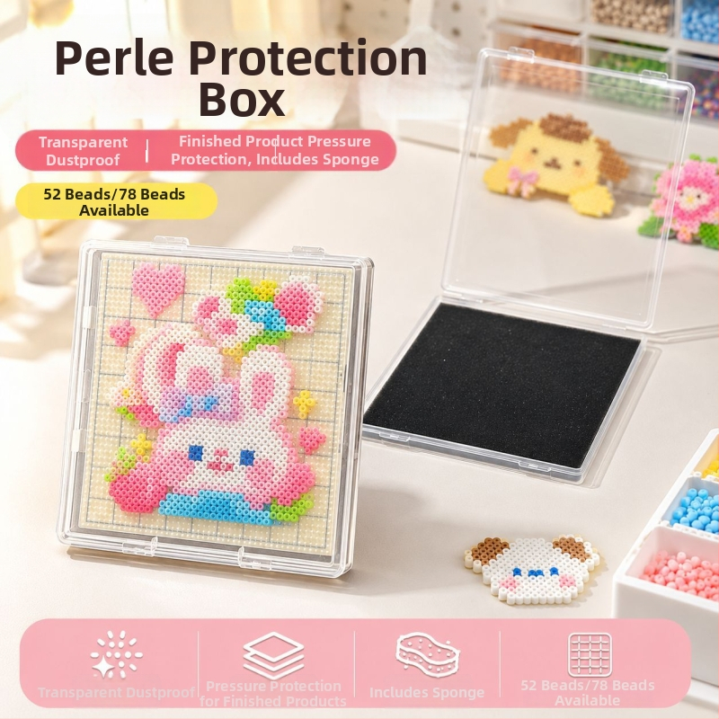 Úložný box na korálky Pintoo 52×52, odolný voči vyliatiu, polovičná doska Pintoo