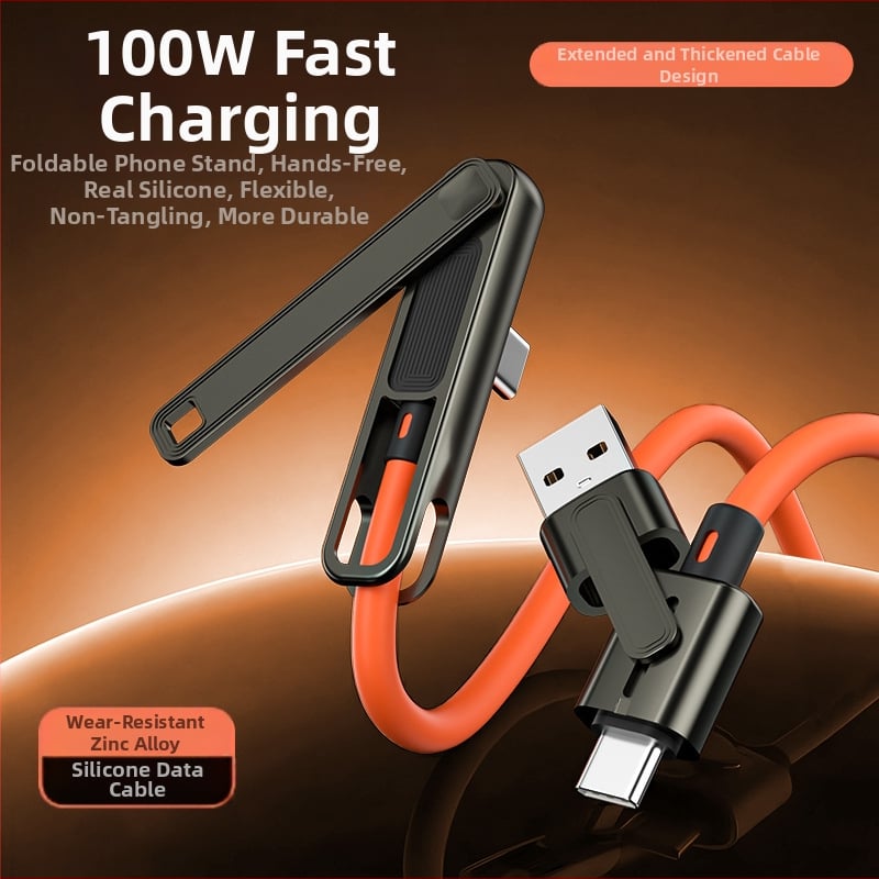 Novi 100W kabel za podatke s temeljem od tekućeg silikona i cinkovog legura za Huawei i Apple telefone