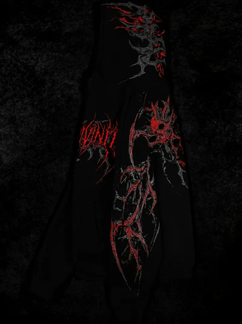 Breathedivinity Ανδρικό φούτερ με κουκούλα, fleece επένδυση, φαρδιά γραμμή, εκτύπωση κρανίου, φθινοπωρινό-χειμερινό