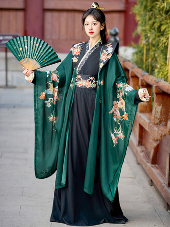 Hanfu για γυναίκες, 2026 Άνοιξη/Καλοκαίρι, γεωμετρικός Jacquard ύφασμα, φαρδιά μανίκια, wuxia-εμπνευσμένο στυλ Wei Jin, καθημερινό σύνολο για φωτογράφηση