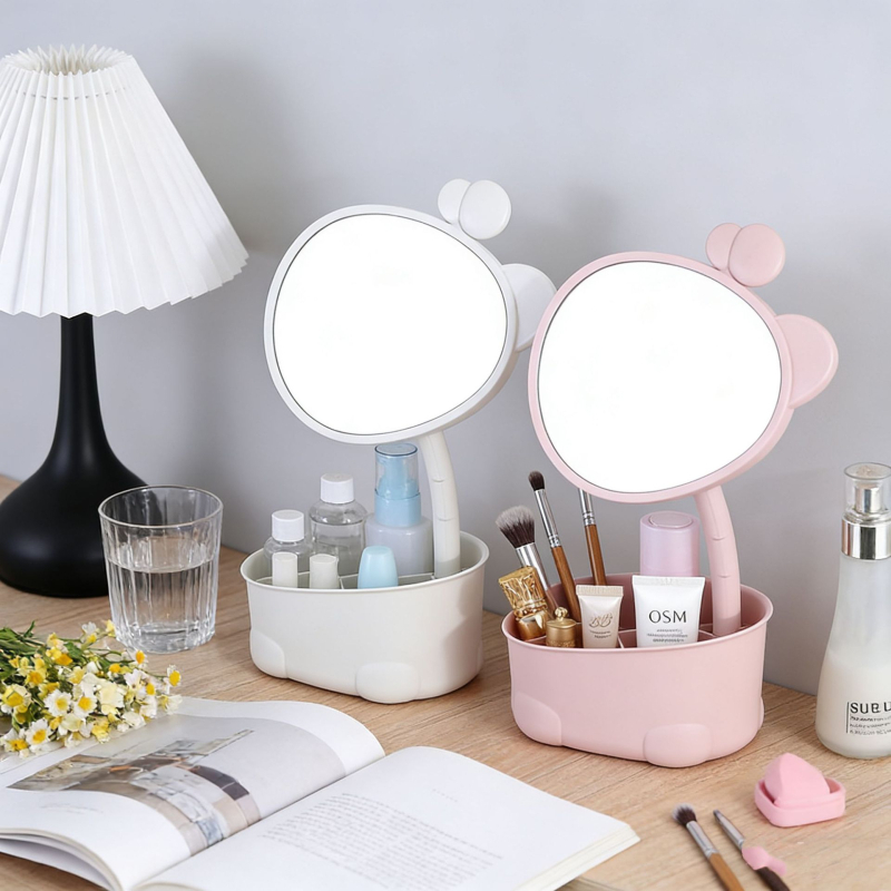 Πολυλειτουργικός καθρέφτης μακιγιάζ σε σχήμα καμηλοπαρδάλης για φοιτητές, επιτραπέζιος καθρέφτης οργάνωσης για οικιακή χρήση