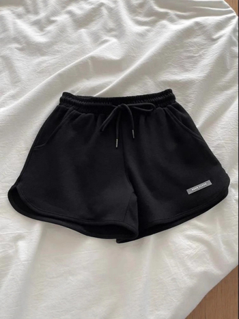 Γυναικείοι σορτς υψηλής μέσης, casual αθλητικά, καλοκαίρι, κορεατικό στυλ, χαλαρή εφαρμογή, φαρδιά γραμμή σε Α-σχήμα