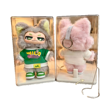 Διαφανής ακρυλικός προστατευτικός θήκη κατά της σκόνης, σκληρή θήκη αποθήκευσης με διαχωριστικά