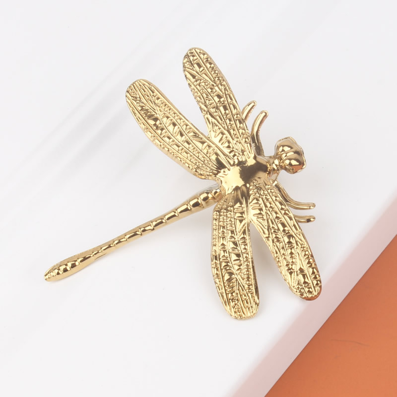 Dragonfly λαβή INS Nordic για ντουλάπα, πόρτες και συρτάρια, παστέλ πολυτέλεια, λαβή από ορείχαλκο χρυσού χρώματος