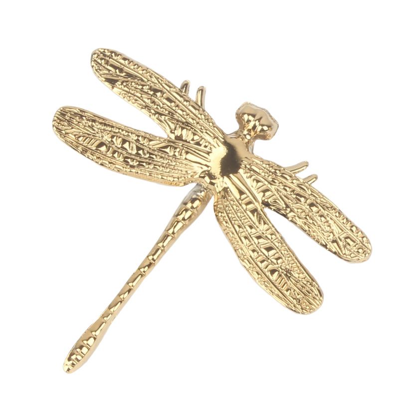 Dragonfly λαβή INS Nordic για ντουλάπα, πόρτες και συρτάρια, παστέλ πολυτέλεια, λαβή από ορείχαλκο χρυσού χρώματος