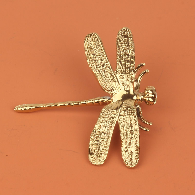 Dragonfly λαβή INS Nordic για ντουλάπα, πόρτες και συρτάρια, παστέλ πολυτέλεια, λαβή από ορείχαλκο χρυσού χρώματος