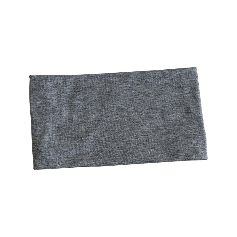 Bandă pentru cap sport largă, de culoare solidă, care absoarbe sudoarea, pentru alergare, yoga și activități în aer liber; elastic pentru păr cu senzație premium, accesoriu de păr.