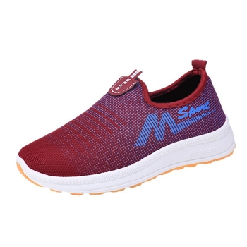 Γυναικεία υφασμάτινα παπούτσια Old Beijing, Slip-On, Flyknit επάνω μέρος, για αθλητικό περπάτημα και καθημερινή χρήση