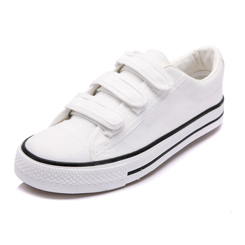 Adidași din canvas cu Velcro și platformă, stil coreean, casual pentru studente