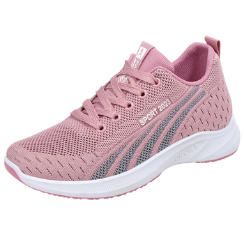 Γυναικεία φθινοπωρινά παπούτσια mesh, casual στυλ, αναπνεύσιμο επάνω μέρος, μαλακή σόλα, επίπεδη φτέρνα